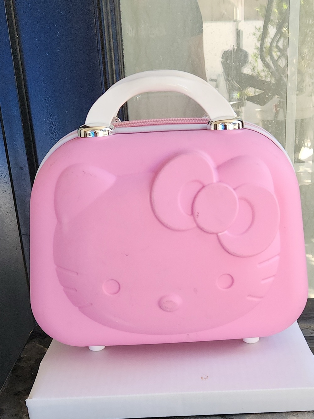 Pink Hello Kitty Embossed Mini Travel Case